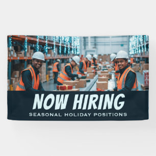 NOW HIRING Seasonal Holiday Positions Banner