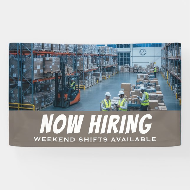 NOW HIRING Weekend Shifts Available Banner Custom (Horizontal)