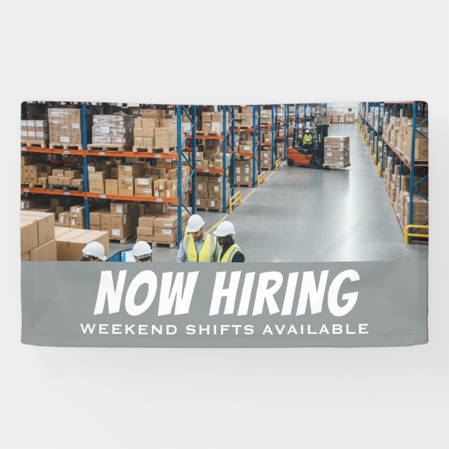 NOW HIRING Weekend Shifts Available Banner Custom (Horizontal)