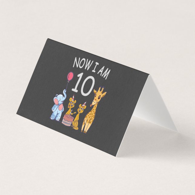 Now I am 10 years old 10th Birthday at the Zoo (Front)