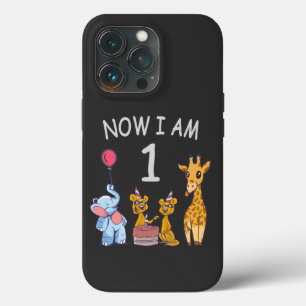 Now I am 1 year old 1st Birthday at the Zoo iPhone 13 Pro Case
