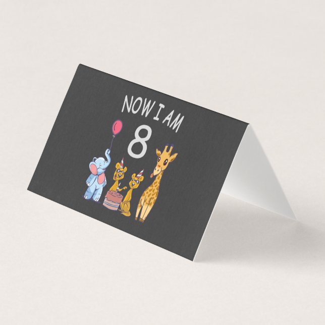 Now I am 8 years old 8th Birthday at the Zoo (Front)