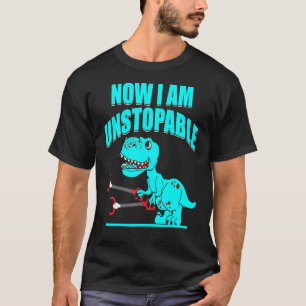 Now I Am Unstoppable T Rex Little Dinosaur T-Shirt