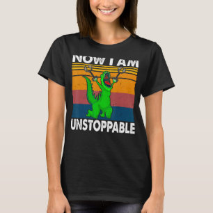 Now I Am Unstoppable Vintage Dinosaurus T-Shirt
