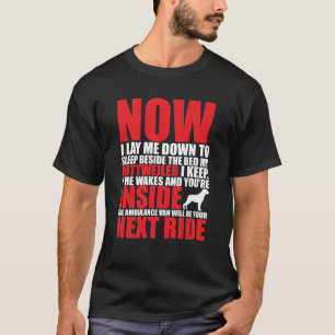 Now I Lay Me Down to Sleep Rottweiler Prayer T-Shirt