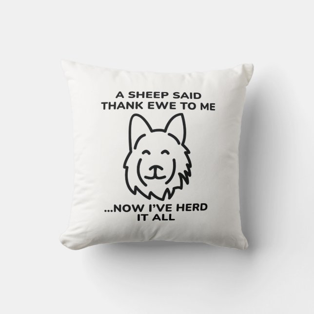 Now I’ve Herd It All Cushion (Front)