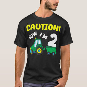 Now im 2 Tractor 2nd Birthday Farmer Boy 2 year T-Shirt