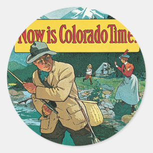 Now is Colorado Time Classic Round Sticker