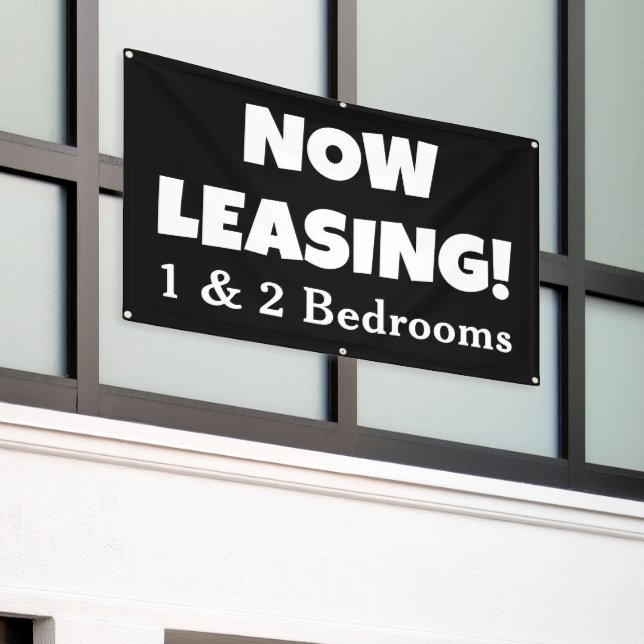 Now Leasing Custom Banner (Outside Building)