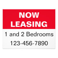 Now Leasing Red Black & White Apartments for Rent
