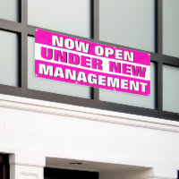 Now Open Under New Management Small Business