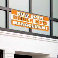 Now Open Under New Management Small Business