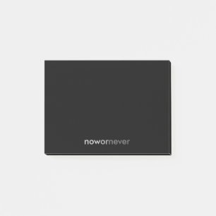 Now or Never Vanishing Quote for Procrastinators Post-it Notes