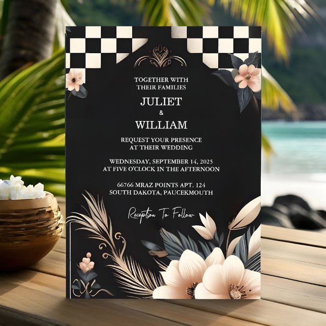 Now Retro Boho Studio Creative Illustrated Wedding Invitation (Creator Uploaded)