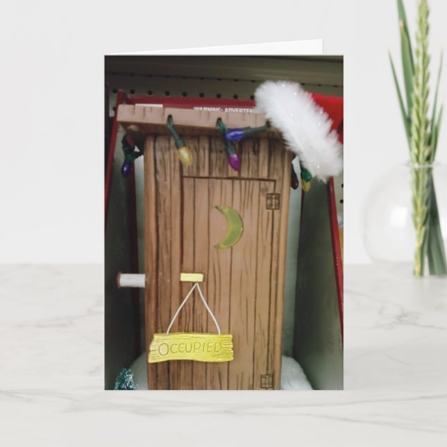 NOW THAT I "HAVE YOUR ATTENTION" MERRY CHRISTMAS HOLIDAY CARD (Front)