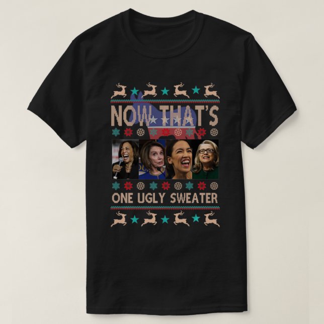 Now That's One Ugly Sweater Harris Pelosi Aoc Hill (Design Front)