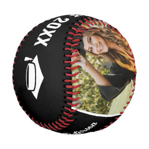 Now Then Graduation Milestone Photo Party Black Baseball