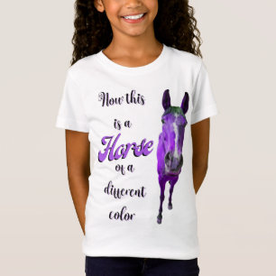 Now This Is A Horse Of A Different Colour Purple T-Shirt