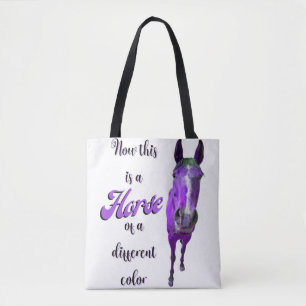 Now This Is A Horse Of A Different Colour Purple Tote Bag