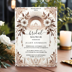 Now Traditional Marriage Vow Renewal Bridal Shower Invitation