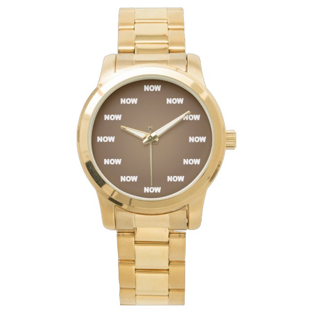 "NOW" Watch (Brown) (Front)