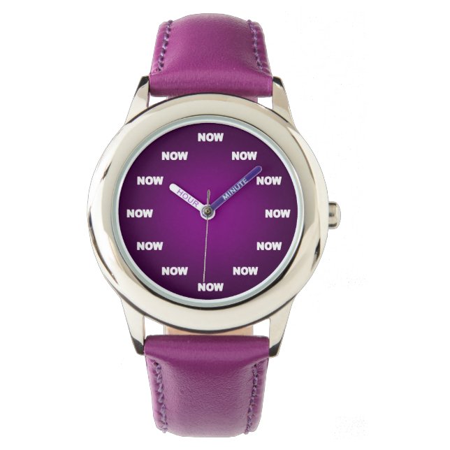 "NOW" Watch (Purple) (Front)