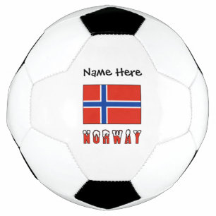 Noway Norwegian Flag Personalised Football