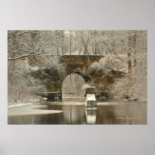 Nowhere Bridge on Canvas Poster