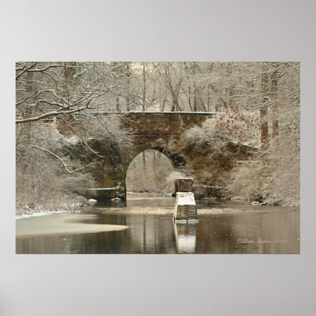 Nowhere Bridge on Canvas Poster (Front)