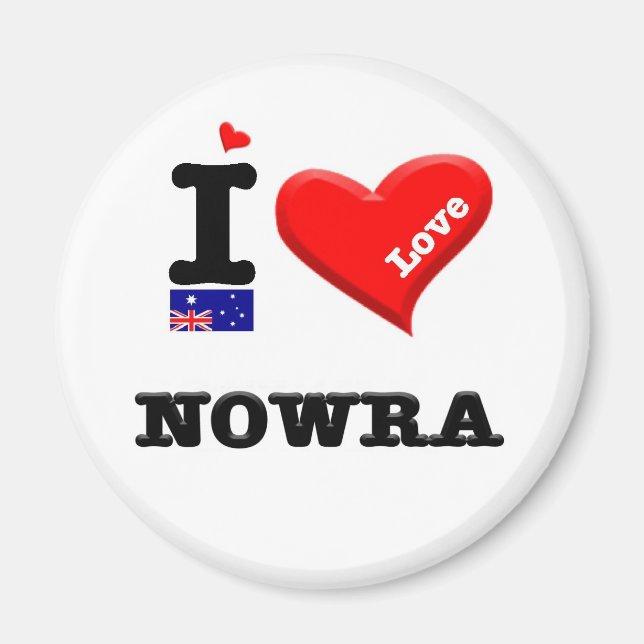 NOWRA - I Love Magnet (Front)