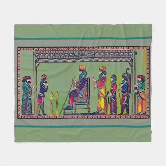 Nowruz celebration Sherpa Blanket (Front (Horizontal))