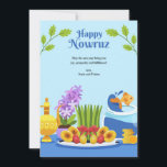 Nowruz Greeting Card<br><div class="desc">Wish loved ones a Happy Nowruz with this handsome greeting card. (Image by Freepik). The card is easy to customise with your wording, font and font colour. Not exactly what you're looking for? All our products can be custom designed to meet your needs at no extra charge. Simply contact us...</div>