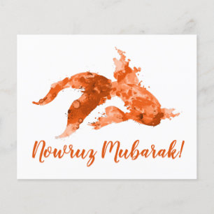 nowruz mubarak watercolor goldfish