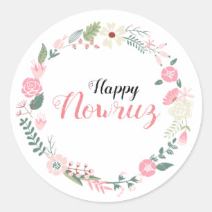 Nowruz Persian Happy Newyear (Norooz) Classic Round Sticker