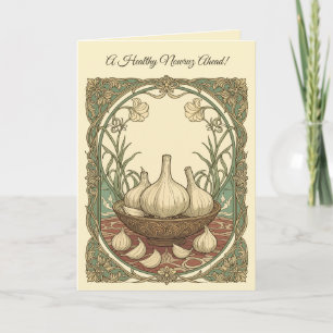 Nowruz Tradition Garlic for Health and Harmony Card