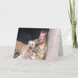 Nowzad and pen waiting greeting card