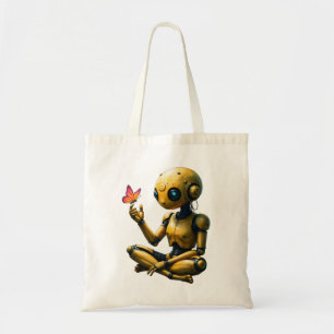 Nox Finds Wonder,A Curious Robot's First Butterfly Tote Bag