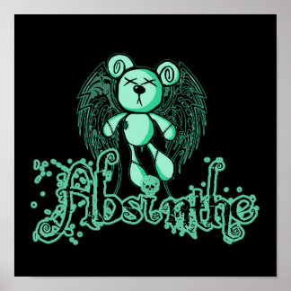 NOXIOUS TEDDY - Absinthe The Green Fairy Poster