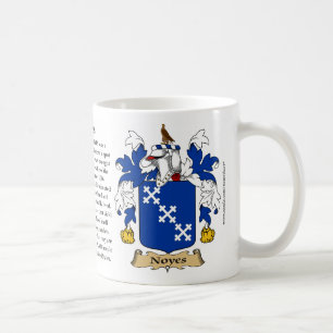 Noyes, the Origin, the Meaning and the Crest Coffee Mug