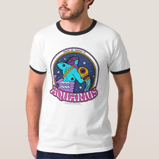 NP Aquarius Men's Basic Ringer T-Shirt (Front)