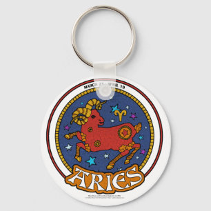 NP Aries 2.25" Basic Button Keychain