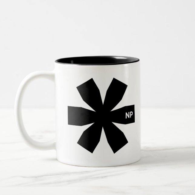 NP Asterisk 11 oz Two-Tone Mug (Left)