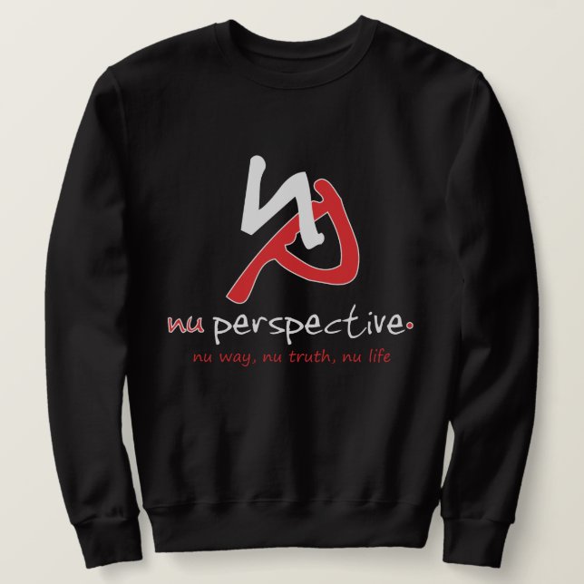 NP Black on Black Sweatshirt (Design Front)