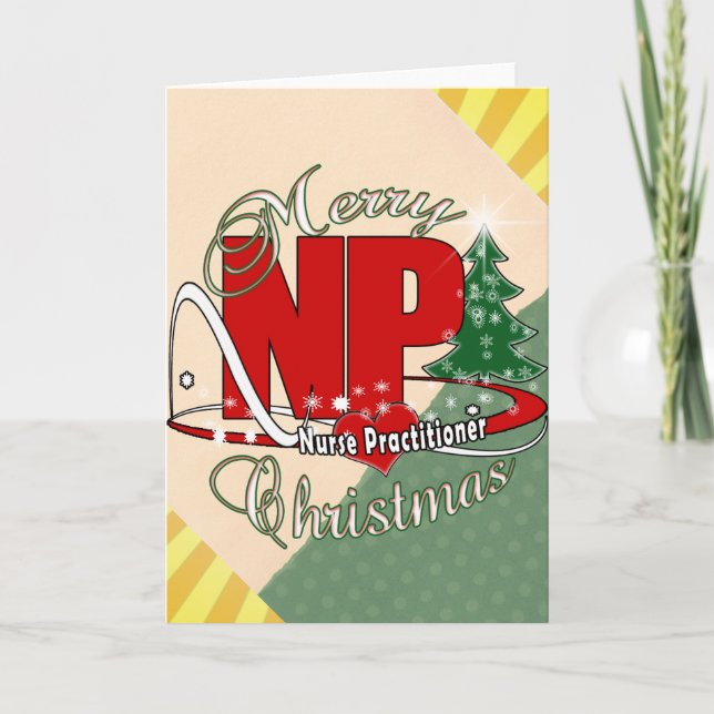NP CHRISTMAS Nurse Practitioner Holiday Card (Front)