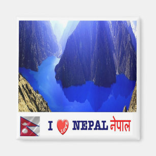 NP - Nepal - Lake Phoksundo in Dolpo - I Love Magnet