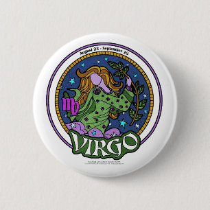 NP Virgo Standard, 2¼ Inch Round Button