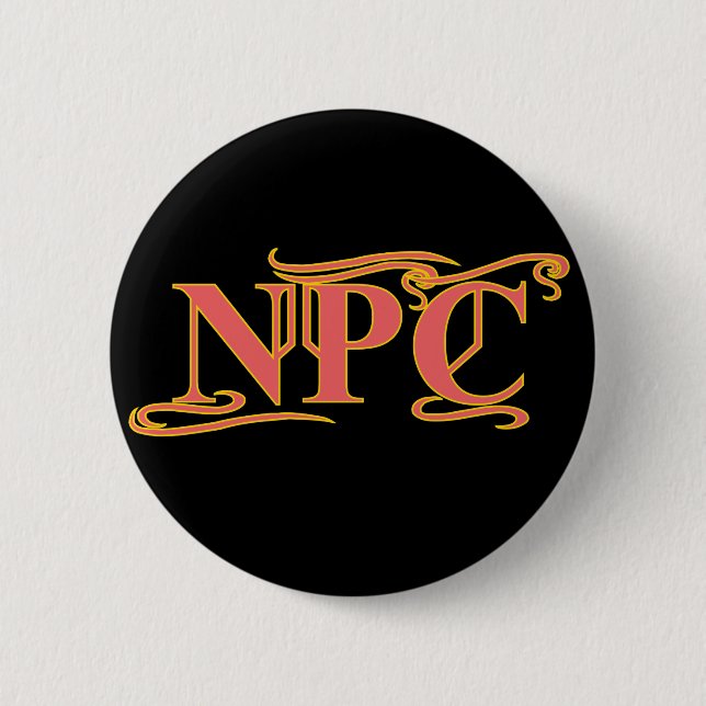 NPC Do Not Maim Rob or Kill Funny RPG 6 Cm Round Badge (Front)