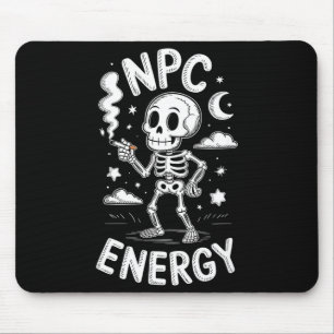 Npc energy skeleton funny meme mouse mat