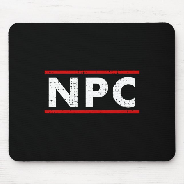 Npc Meme - Non Player Character 1  Mouse Mat (Front)