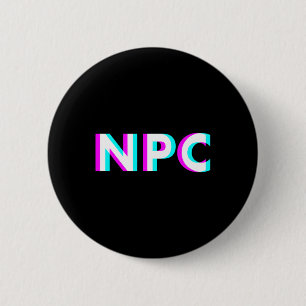 Npc Meme - Non Player Character 2 6 Cm Round Badge
